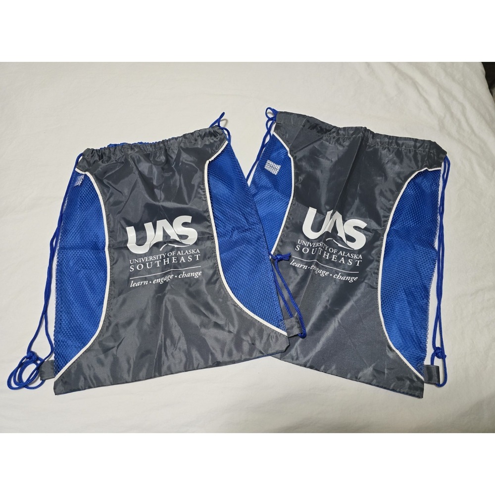 UAS‎ Backpacks Lot Of Two Blue Gray School University Of Alaska SE Fun /0391